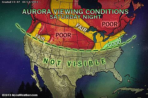 aurora borealis forecast usa